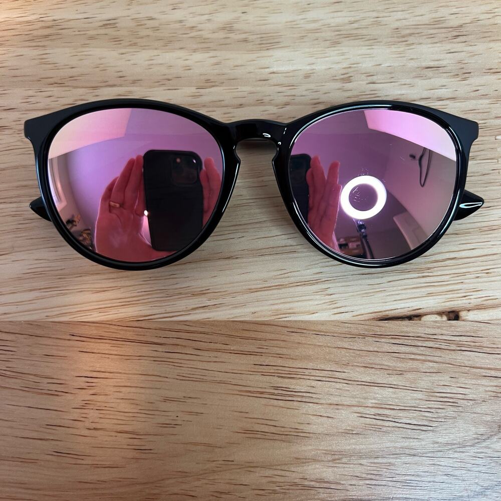 Sungait Vintage Round Black Sunglasses 1567 52-20-140 Men’s Unisex